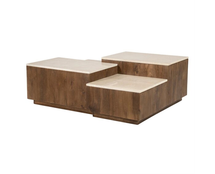 Salontafel Quido 105x89cm - bruin | Eleonora