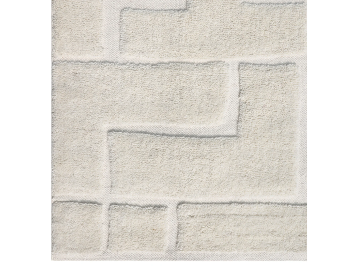 by fonQ Maze Vloerkleed - Off White - Rechthoekig - 160 x 230 cm