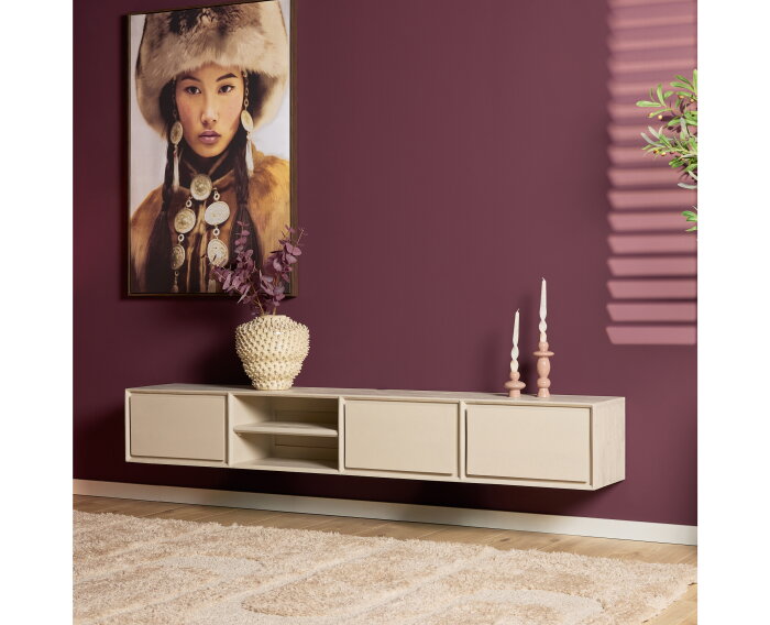 Zwevend tv meubel Ambiance Naturel | 120 cm