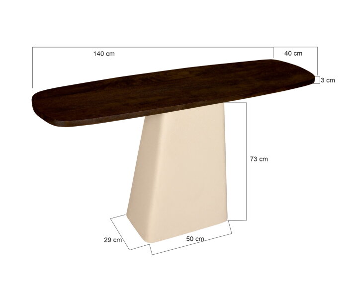 Brix Marron 140 cm