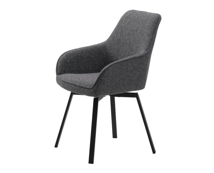 ALMA ARMCHAIR DARK GREY MELANGE