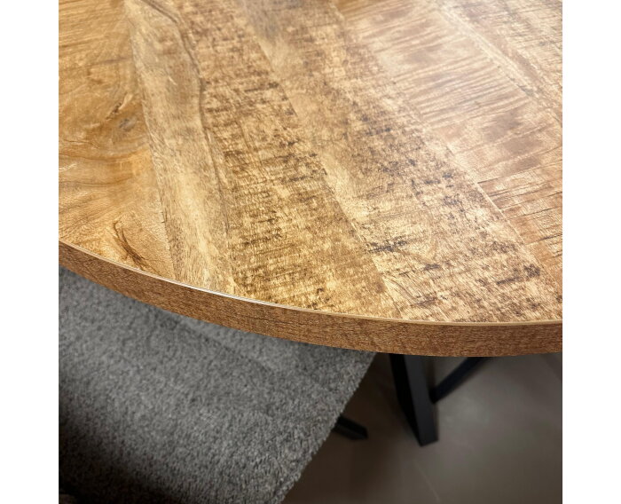 Eettafel Sophie HPL mangohout Deens ovaal 180x90 cm - Naturel