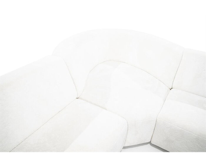 SEVN Ovie modulaire hoekbank - Pande Deluxe Ivoor - 410x328 cm - zelf samen te stellen