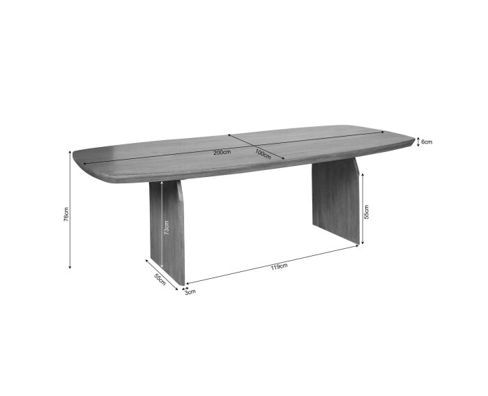 Eetkamertafel Tense | 200 cm