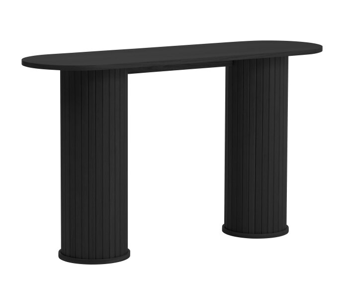 Sidetable Nola eiken 130 cm - Zwart