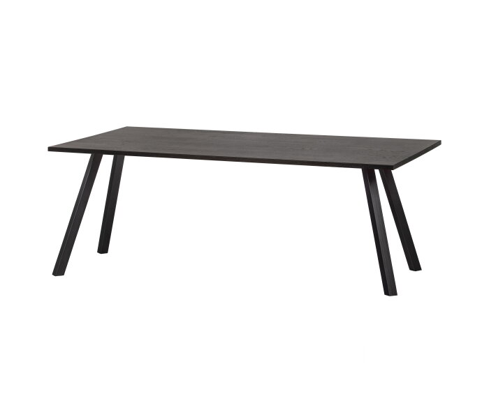 Combi-tablo: Tafel Eiken Blacknight 160x90 & 2-stand Poot - WOOOD