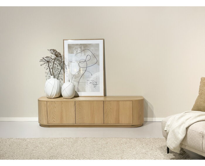 Tv meubel Novero eikenhout 180 cm - Naturel