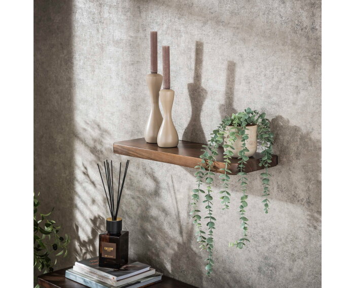 Wandplank 60 Carve - Massief acacia drift brown
