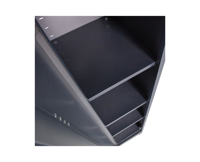 Cas Lockerkast 1dr Metaal Zwart - WOOOD