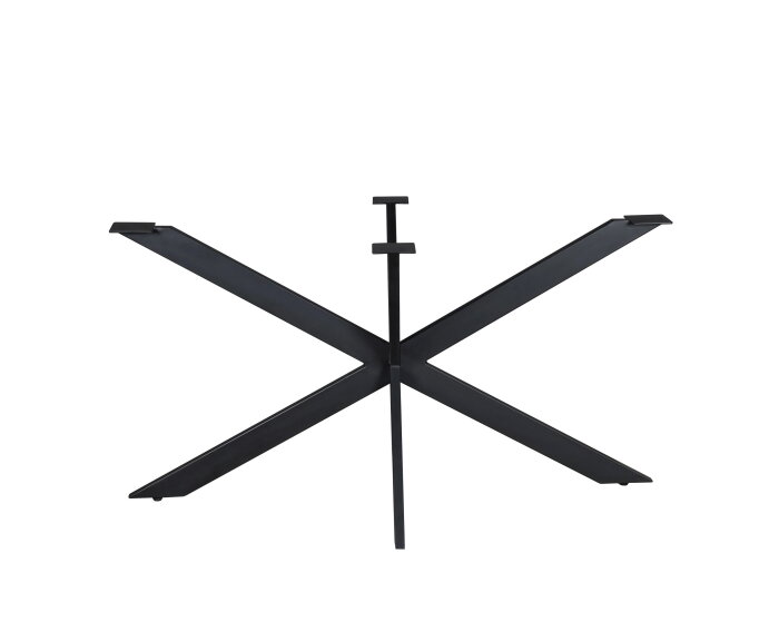 Matrixpoot Zwart Ovaal/Rechthoek 140 cm Koker 2,5x7,5 cm