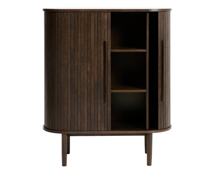 Opbergkast Meta eikenhout 118 cm - Espresso