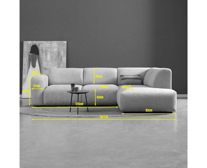 SOUL met chaise longue rechts - Sole 05