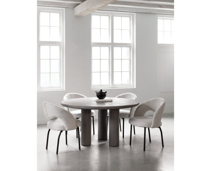 DTP home Scala Eettafel Clio Rond 140 cm &ndash; Mortex &ndash; Dusk