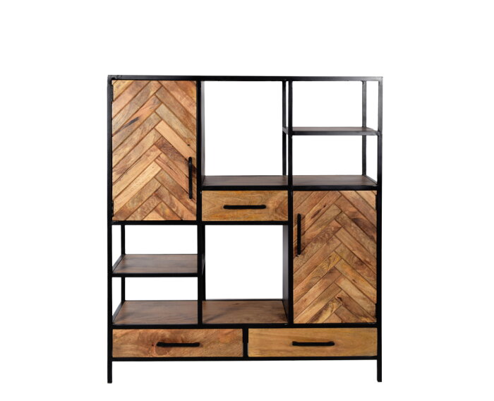 Vakkenkast Brooklyn | 140 cm | Livingfurn