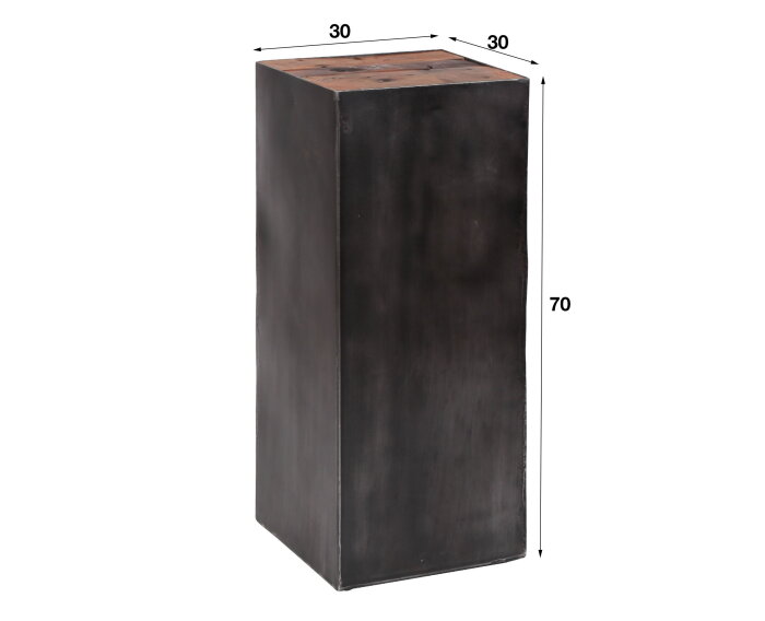 Bloementafel Raft 70 cm - Robuust hardhout