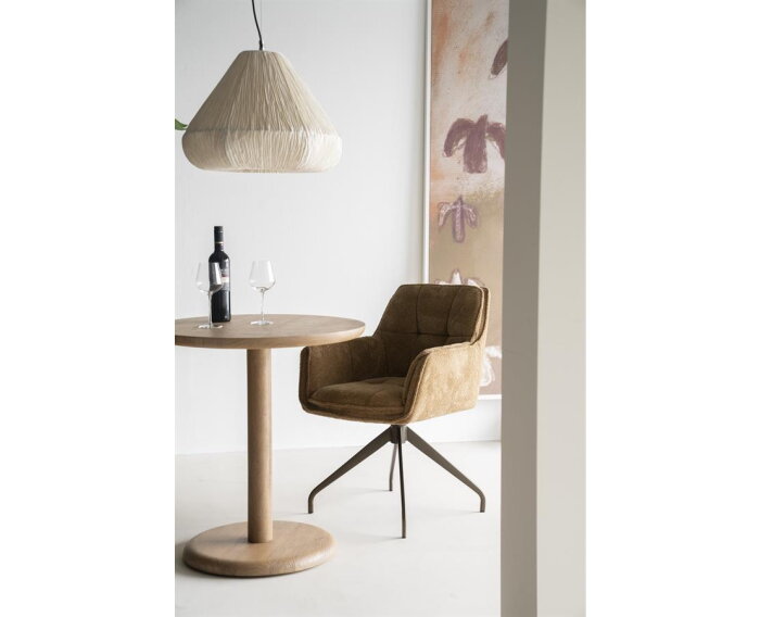 Bistrotafel Florent rond 70x70cm - lichtbruin | Eleonora