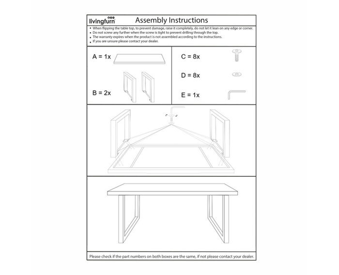 Brix Sturdy 240x100 cm | Brix