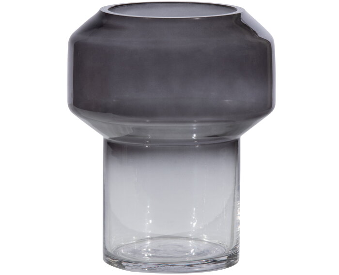 Jaxx Vaas Glas Zwart Ø15cm - WOOOD Exclusive