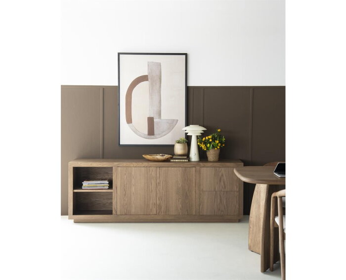 Dressoir Helsinki 200x42cm - bruin | Eleonora