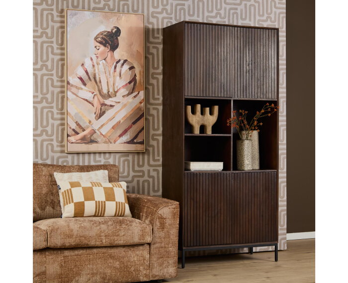 Vakkenkast Madison Brown | 90 cm