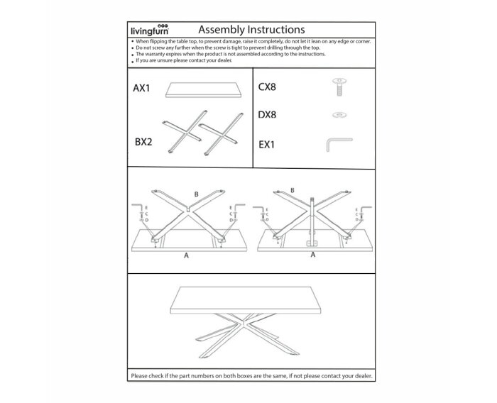 Eettafel Norris Tree Top Spider 180cm