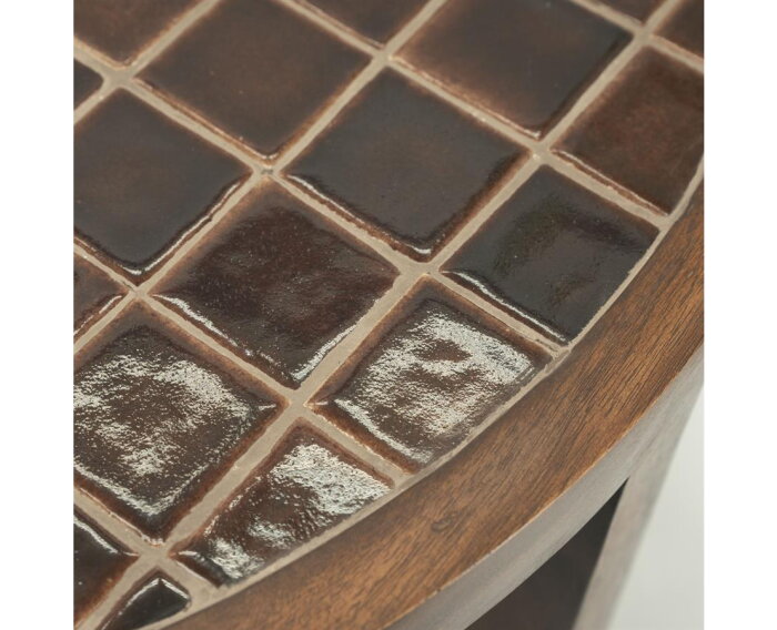 Coffee table TiledUp 70x70cm - bruin | BY-BOO