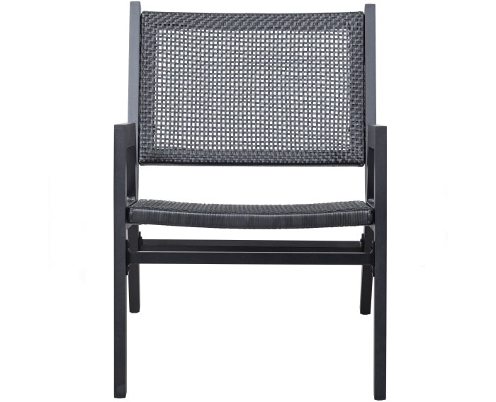 Pem Fauteuil Met Armleuning Aluminium Zwart - WOOOD