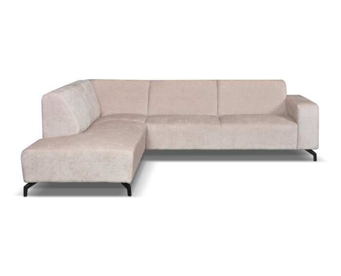 Hoekbank Milena Beige - Astra 3 &ndash; Ottomane links &ndash; 274x210 cm