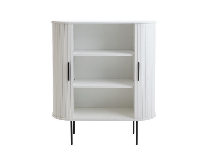Opbergkast Nola eiken 100 cm - wit