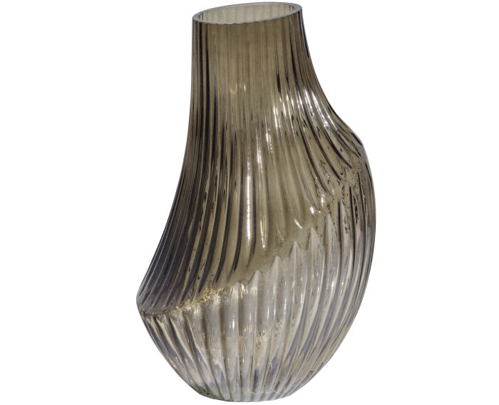Toot Vaas Glas Smoke 25xØ15cm - BePureHome