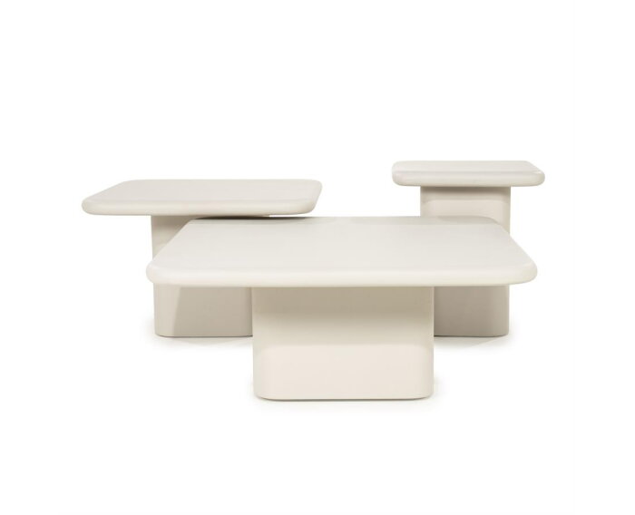 Coffee table Siminto 80x80cm - beige | BY-BOO