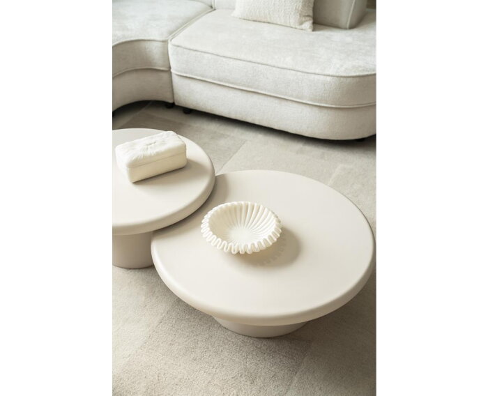 Salontafel Jade 80x80cm - zand | Eleonora