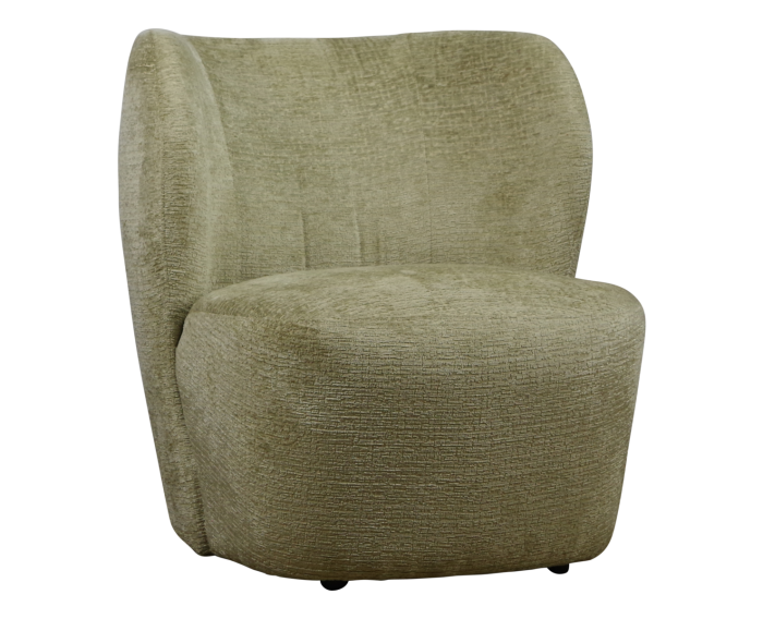 Fauteuil Riley - Beige - Japandi - 75x82x80 cm