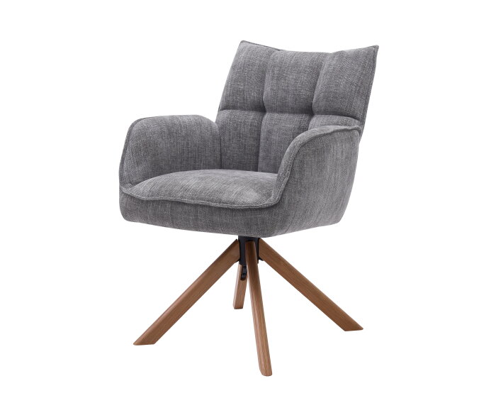 Eetkamerstoel Marilla Eiken onderstel - Graphite