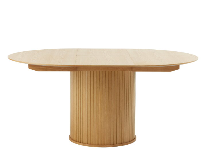 Eettafel Nola rond uitschuifbaar Ø120-167 cm eiken - Naturel