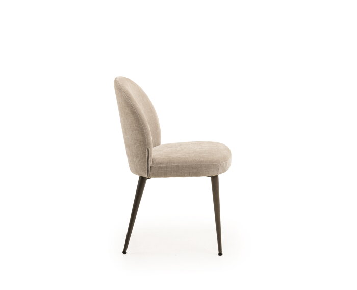 Eetkamerstoel Berlin Orion anodic bruin - Be cotton sand 04