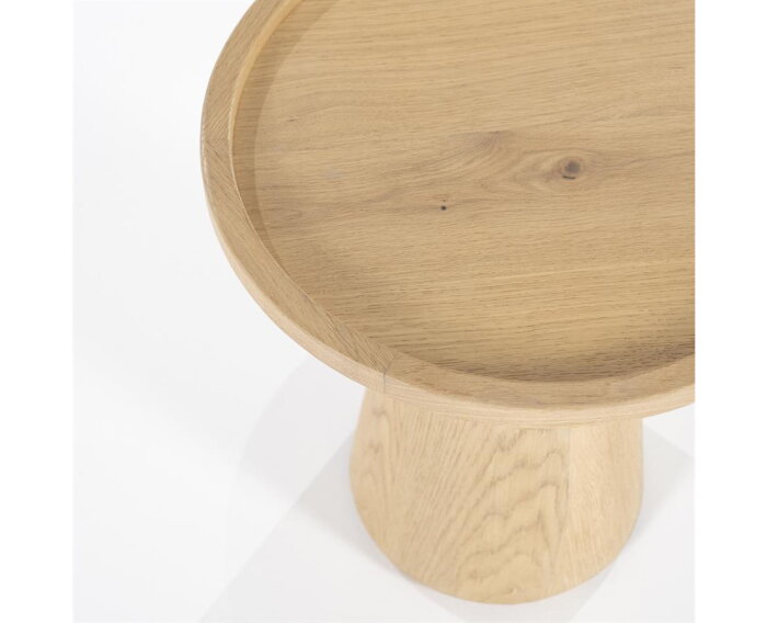 Bijzettafel Leia 46x46cm - naturel | Eleonora