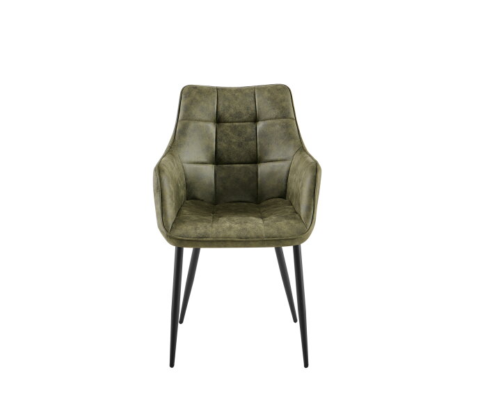 Eetkamerstoel Lucille Arm CEP 04 Army Groen 2 pieces a box