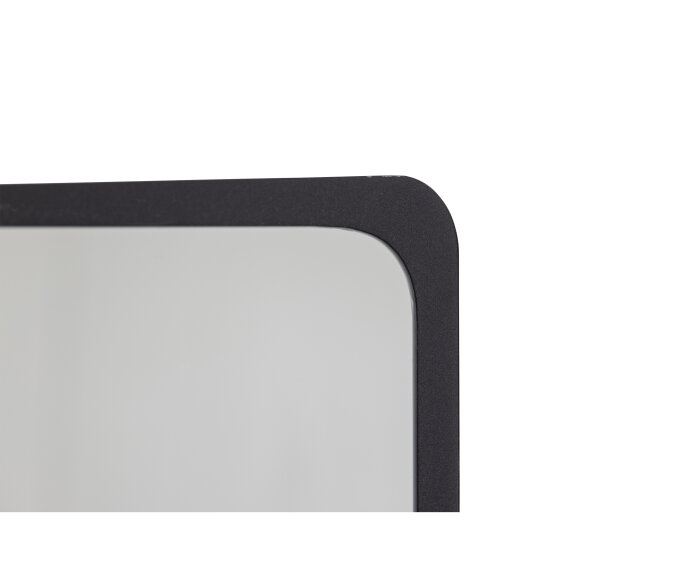 Cliff Passpiegel Metaal Zwart 130x50cm - WOOOD