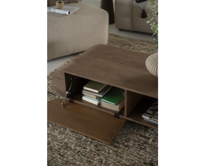 Salontafel King mangohout 130x60cm - bruin | Eleonora