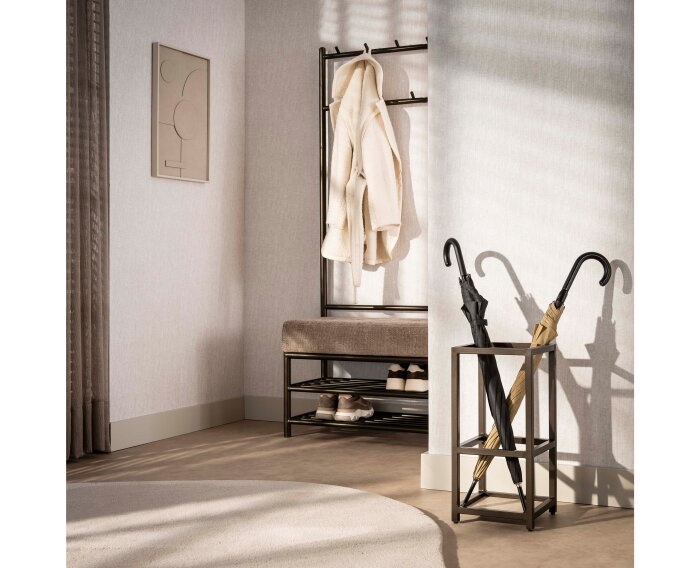 Paraplubak Terra vierkant - Poedercoat drift brown