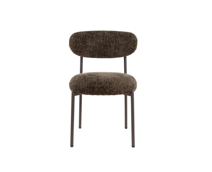 Eetkamerstoel Aiko Japandi - Tissee Cargo bruin - 52x57x81 cm