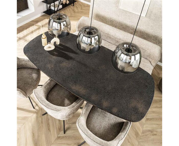Hanglamp 3L drift glass - Smoke grey glas