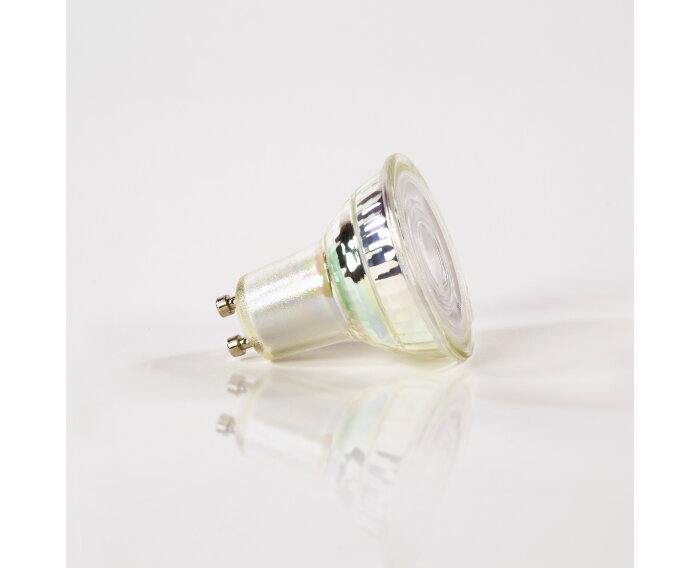 Lichtbron LED GU10 dimbaar - Transparant glas