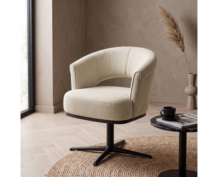 Eetkamerstoel Beau draaibaar - Hotel-Chic - Enter Taupe