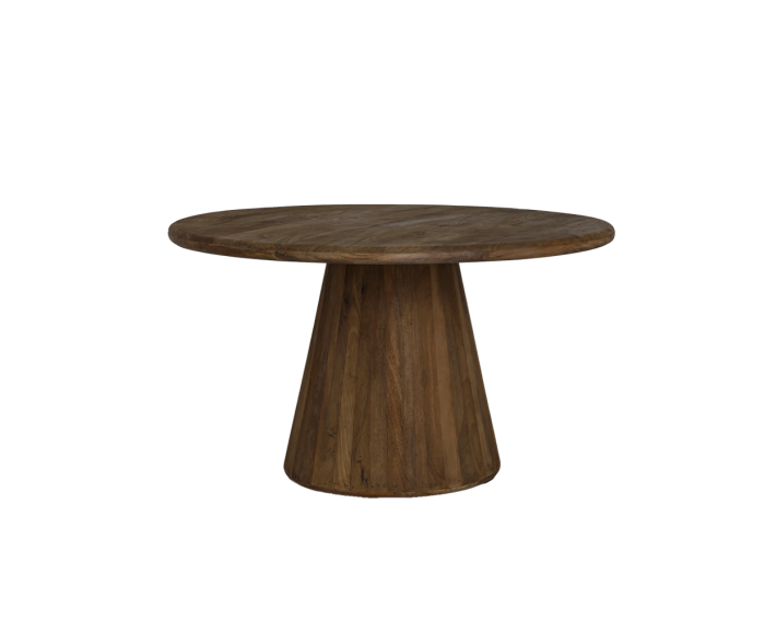 Asti Eetkamertafel rond bruin 130 cm
