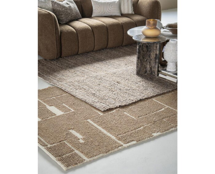 Intarsio 160x230cm - bruin | BY-BOO