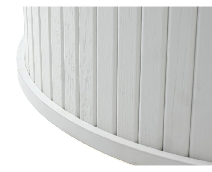 ettafel Nola rond eikenhout uitschuifbaar &Oslash;120-167 cm - wit