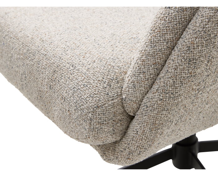 SIFTON RECLINER & FOOTSTOOL OFFWHITE MELANGE