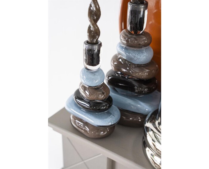 Candle holder Toras 2 small - veelkleurig | BY-BOO